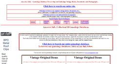 Desktop Screenshot of ancestorinfo.com